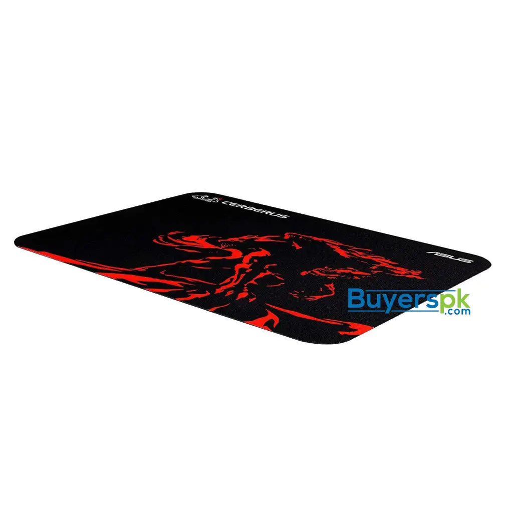ASUS Cerberus Mat Mini Gaming Mouse Pad Red with Consistent Surface Texture and Non-Slip Rubber 250*210*2mm / 80g - Mouse Pad ASUS Cerberus Mat Mini Gaming Mouse Pad Red with Consistent Surface Texture and Non-Slip Rubber 250*210*2mm / 80g - Mouse Pad